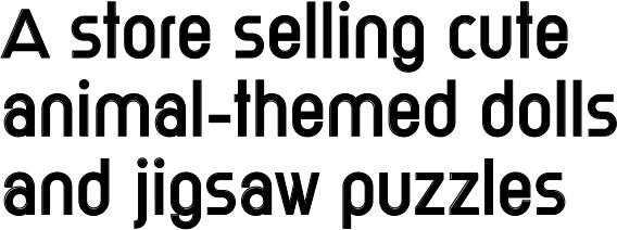 A store selling cute animal-themed dolls and jigsaw puzzles