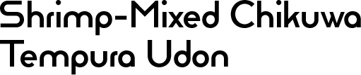 Shrimp-Mixed Chikuwa Tempura Udon