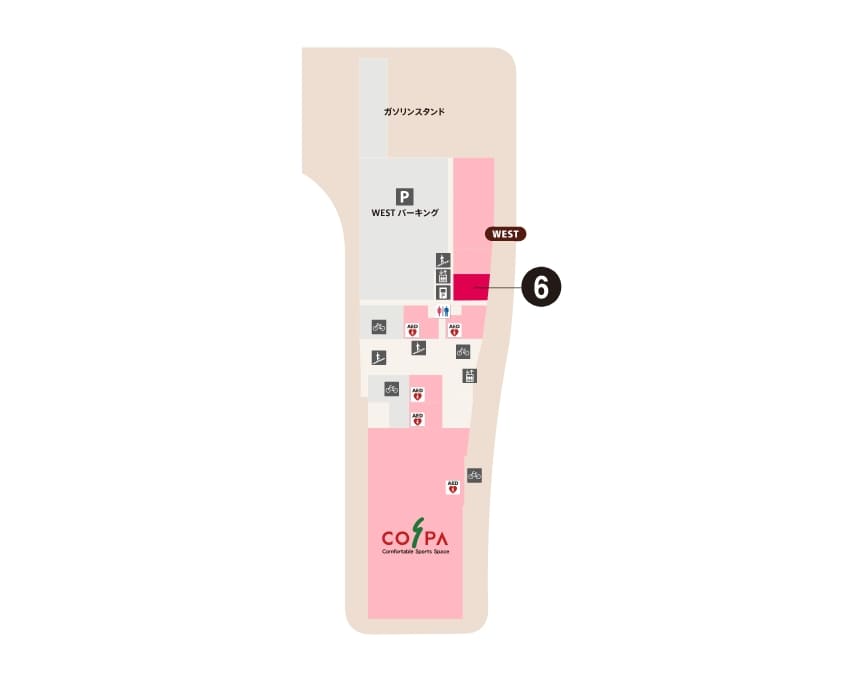 WEST 1F Floor Map