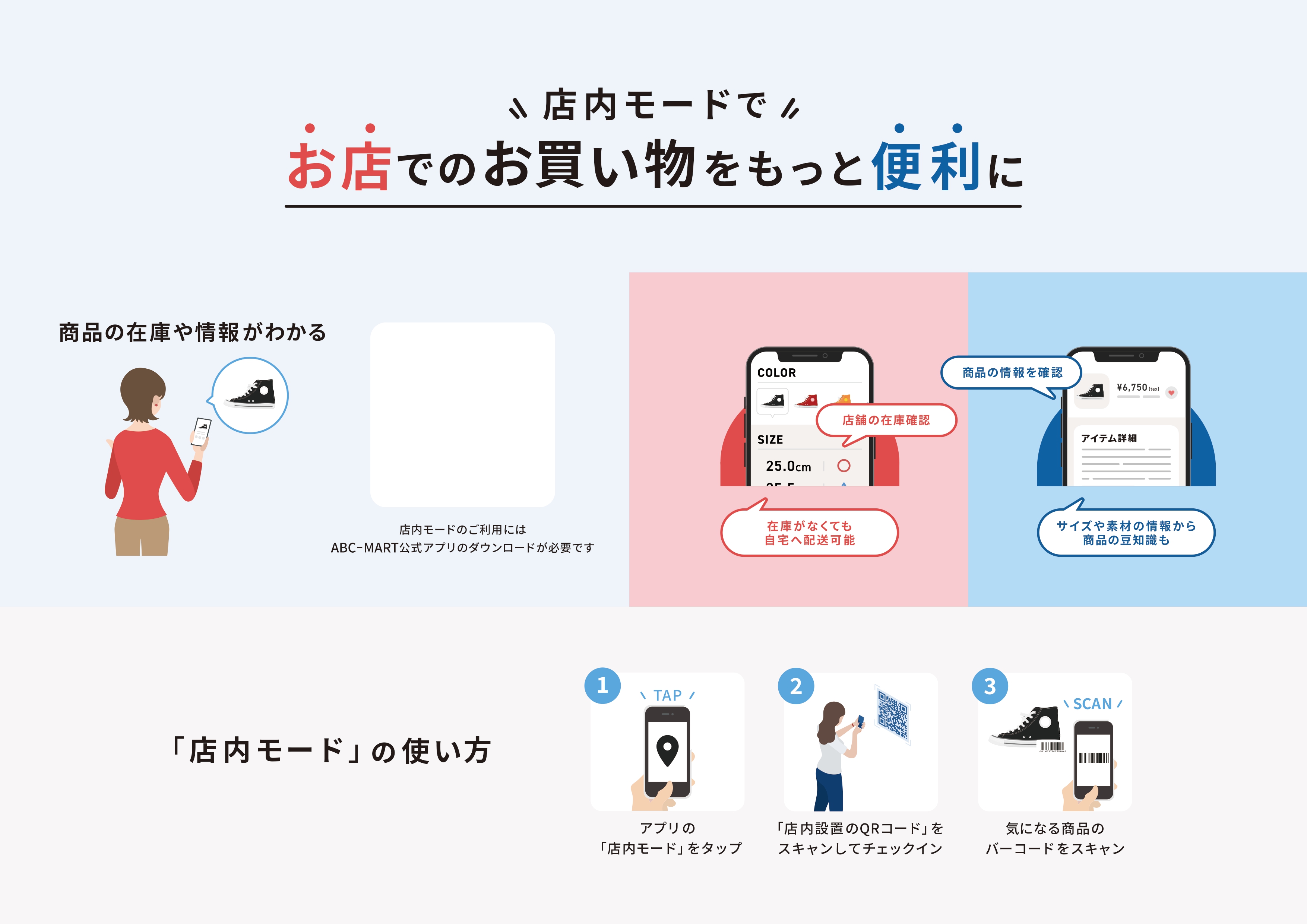 ABC-MARTのアプリに新機能追加！！お店でのお買い物をもっと便利に